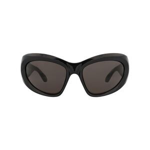 Balenciaga Shield-Frame Bio Injection Sunglasses Black Womens